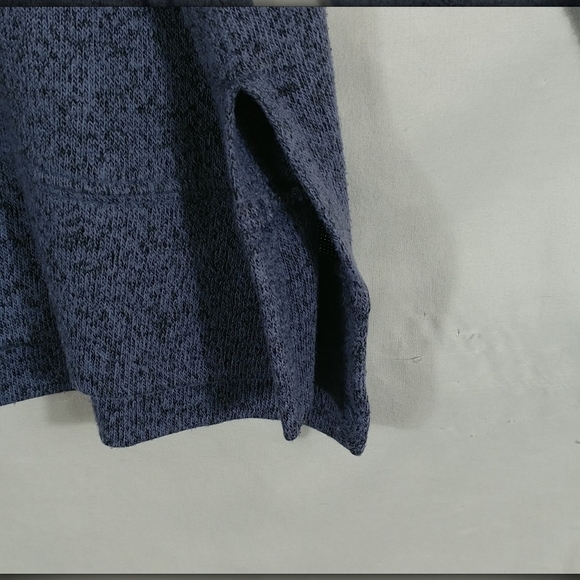 3 Dots Women's Blue Long Sleeve Roomy Jersey Slits on Side Hems Top Size XL - Picture 5 of 8